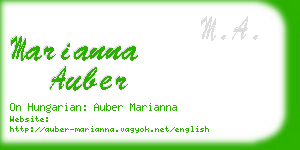 marianna auber business card
